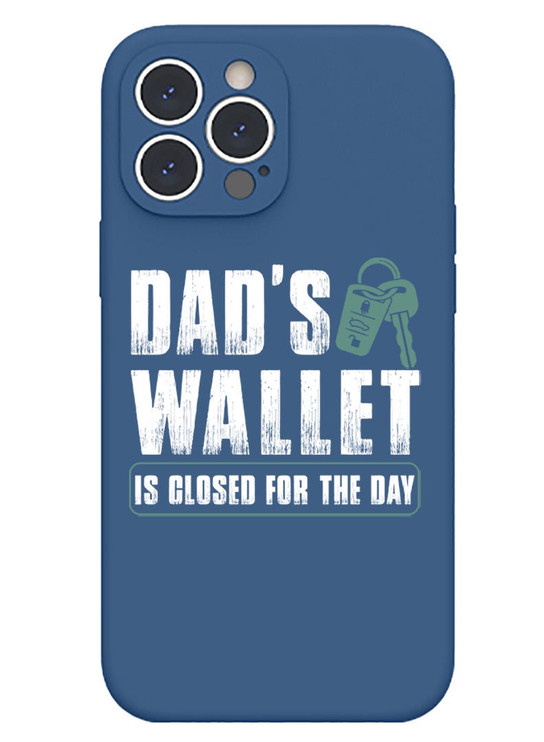 Theodor Protective Slim Fit Case Liquid Silicone Cover with Full Body Protection Anti-Scratch Shockproof Case For iPhone 12 Pro Max Blue  - Dads wallet white copy  - Image 1
