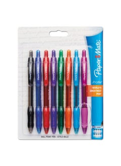 Paper Mate 1960662 Profile Ballpoint Retractable Pen, Assorted Ink, Bold, 8/Set  - Image 2