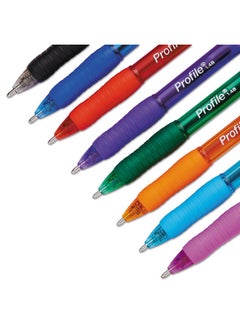Paper Mate 1960662 Profile Ballpoint Retractable Pen, Assorted Ink, Bold, 8/Set  - Image 3