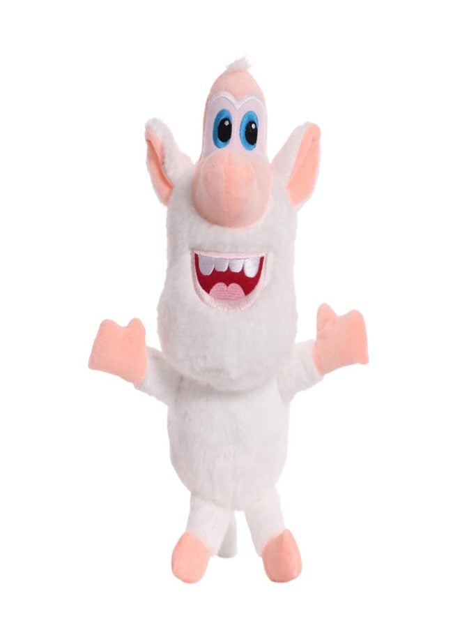 TechMax Solution Large White Monster Plush Toy Super Soft Stuffed Cartoon Plushie Big Smile Cuddly Doll - Image 1