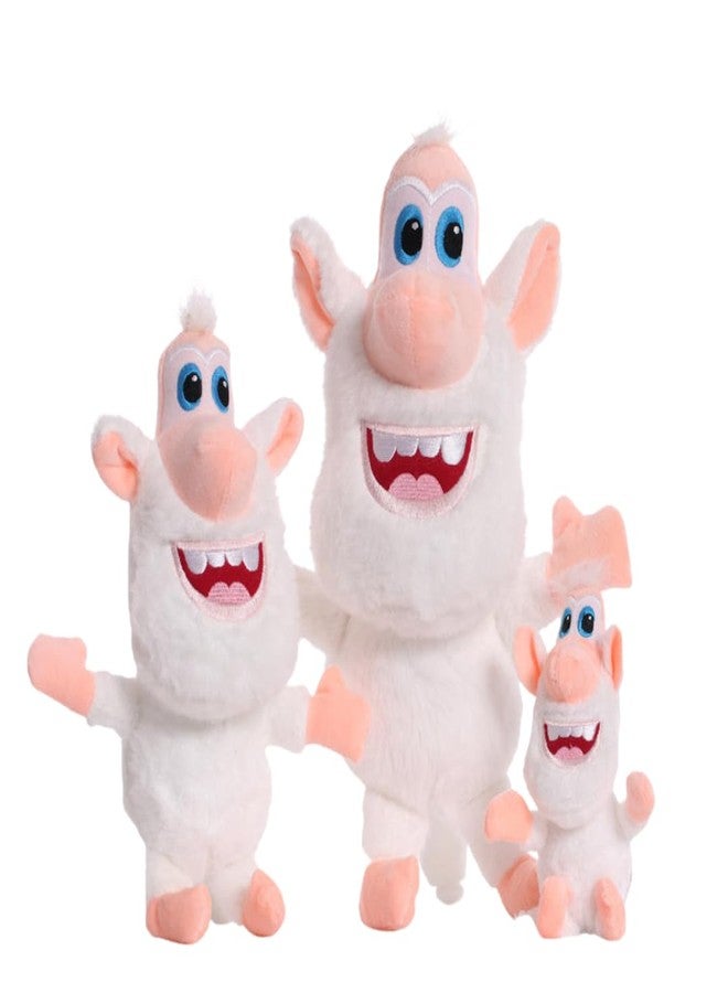 TechMax Solution Large White Monster Plush Toy Super Soft Stuffed Cartoon Plushie Big Smile Cuddly Doll - Image 4