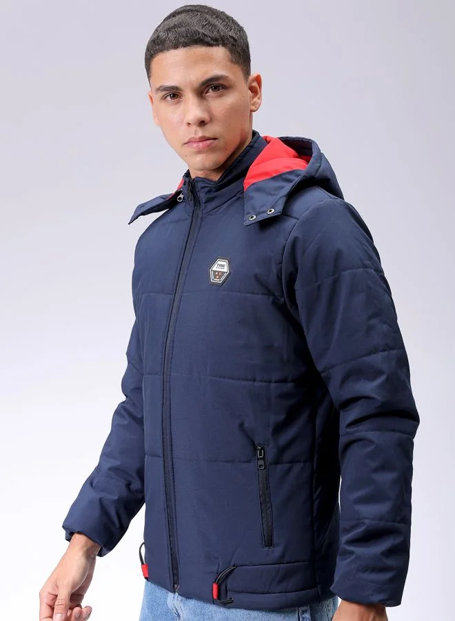 شركة المرآب الهندية Men Slim Fit Solid Bomber Jackets