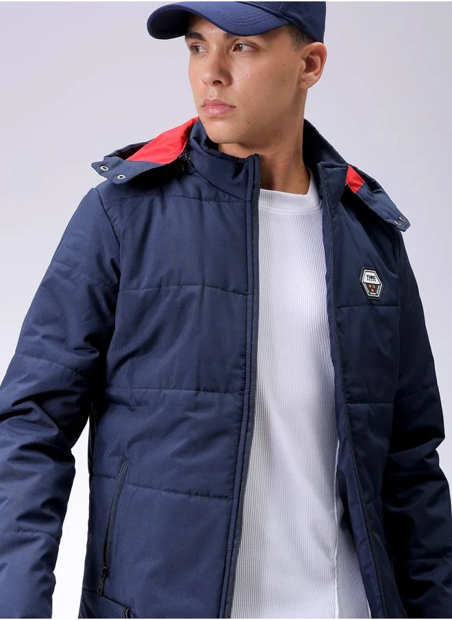 شركة المرآب الهندية Men Slim Fit Solid Bomber Jackets