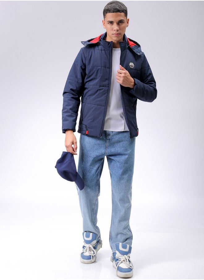 The Indian Garage Co - Men Slim Fit Solid Bomber Jackets - Image 1