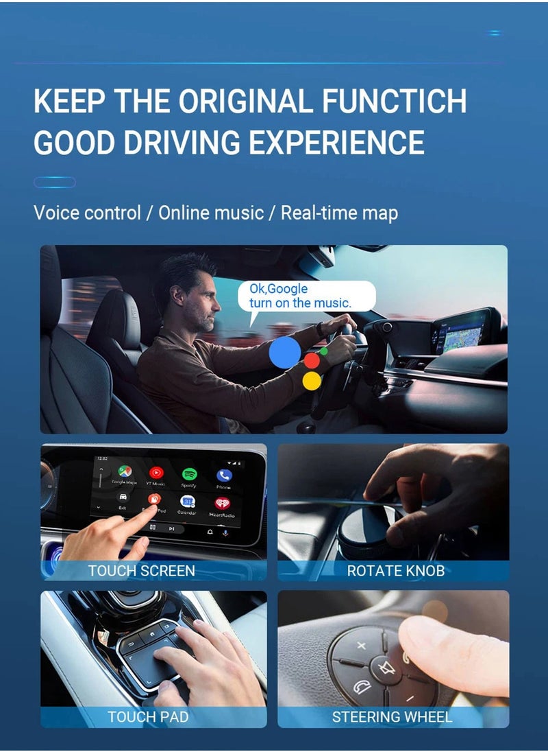 Ottocast - Ottocast A2Air Wired to Wireless Android Auto Adapter Dongle Spotify Waze for OME Android Auto Multimedia for VW Toyota Honda - Image 1
