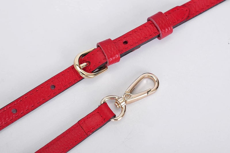 Live Up Full Grain Purse Strap Genuine Leather Replacement for Cross Body Bag Handbags - Image 5