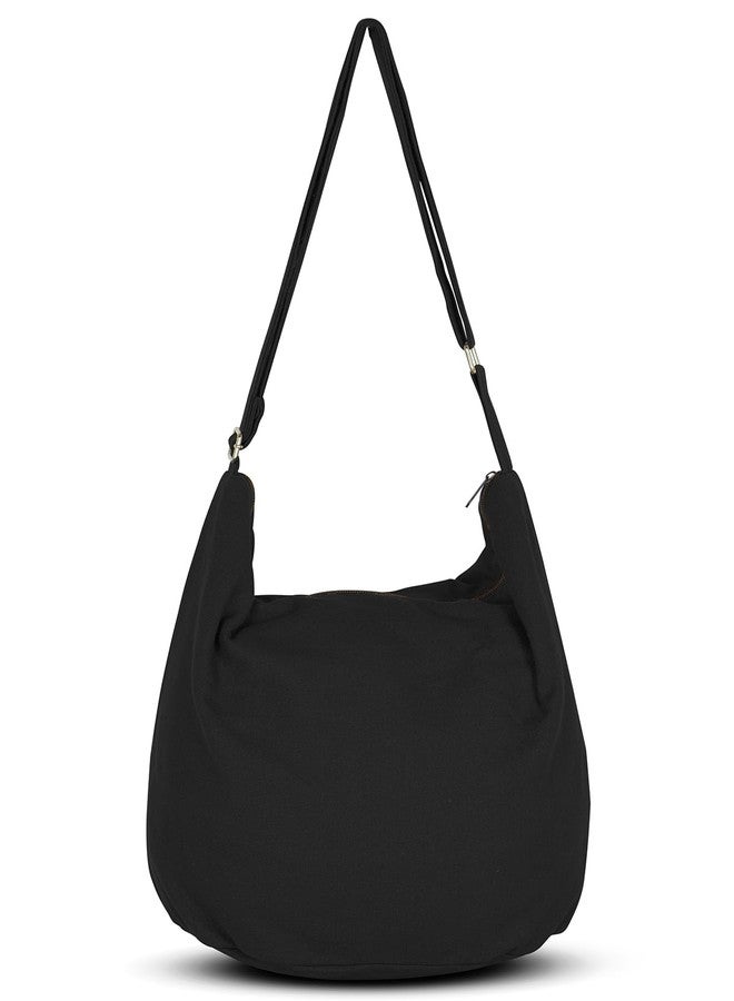 Your Cozy Sling Purse Hippie Bags For Women Crossbody Bag Thai Top Handmade Shoulder Bag with Adjustable Strap Black - Image 1