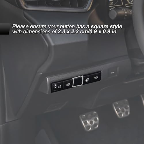 ROMELACK Rear Light Push Button Blue Backlight Switch Short Circuit Protection with Connector Wire Compatible with Toyota Tacoma Tundra 4Runner Camry Corolla Hiace Prado Yaris Sienna 2018-Current - Image 4