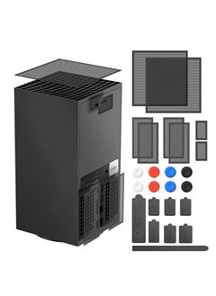 Dust Filter Cover for Xbox Series X with Rubber Plugs, Top Case Proof Cover, KASTWAVE Silicone Plugs and Thump Grip Caps - 2 Pack Sets