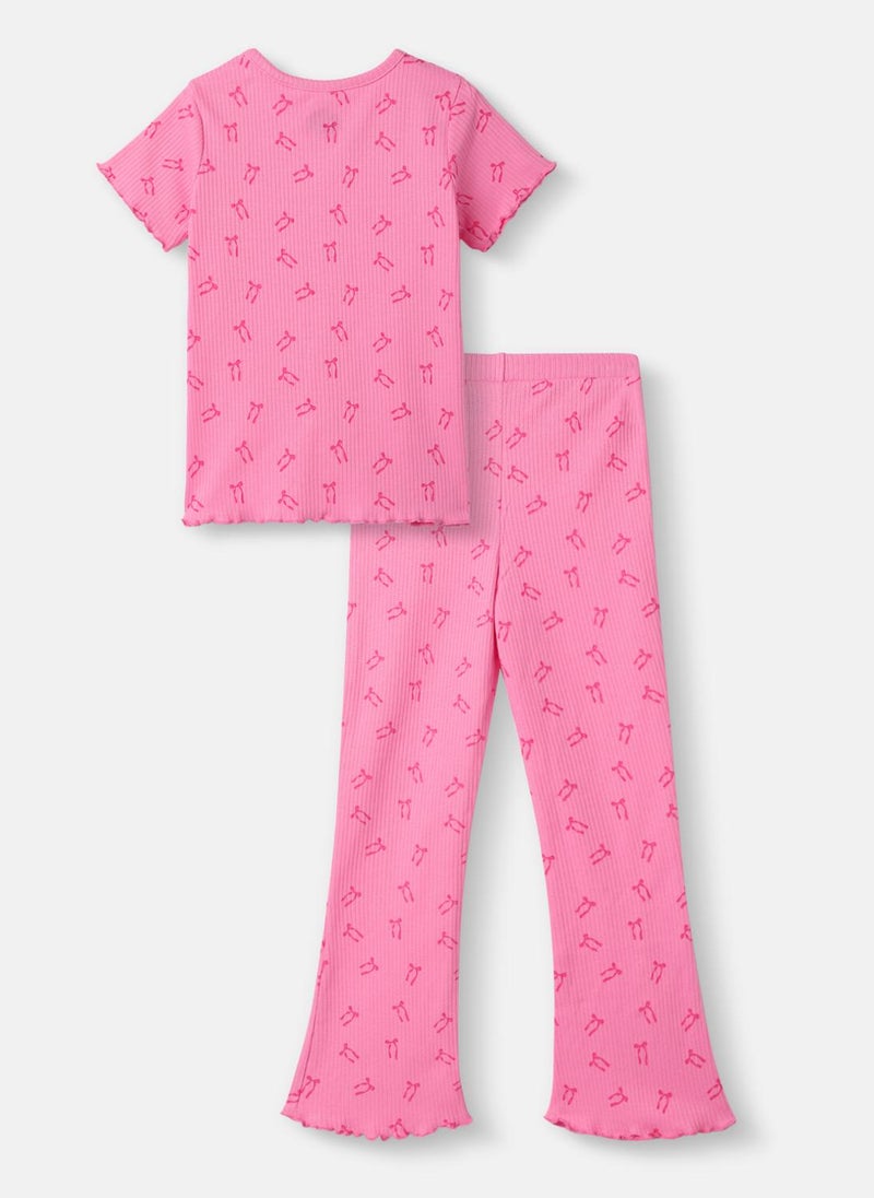 نوتيناتي طقم بنات نوتيناتى مطبوع بالكامل قطن عمر - سنوات - Image 2