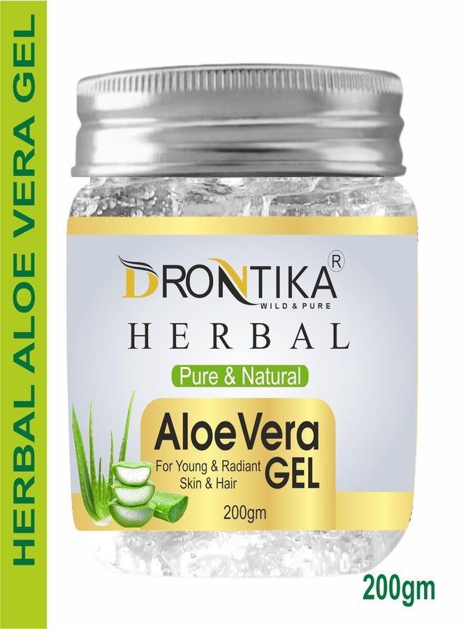 Drontika Natural 100% Ayurvedic Aloe vera Gel (Transparent), Skin/Hair Gel With Vitamin E & Natural Emollients (Paraben Free), 200g - Image 4