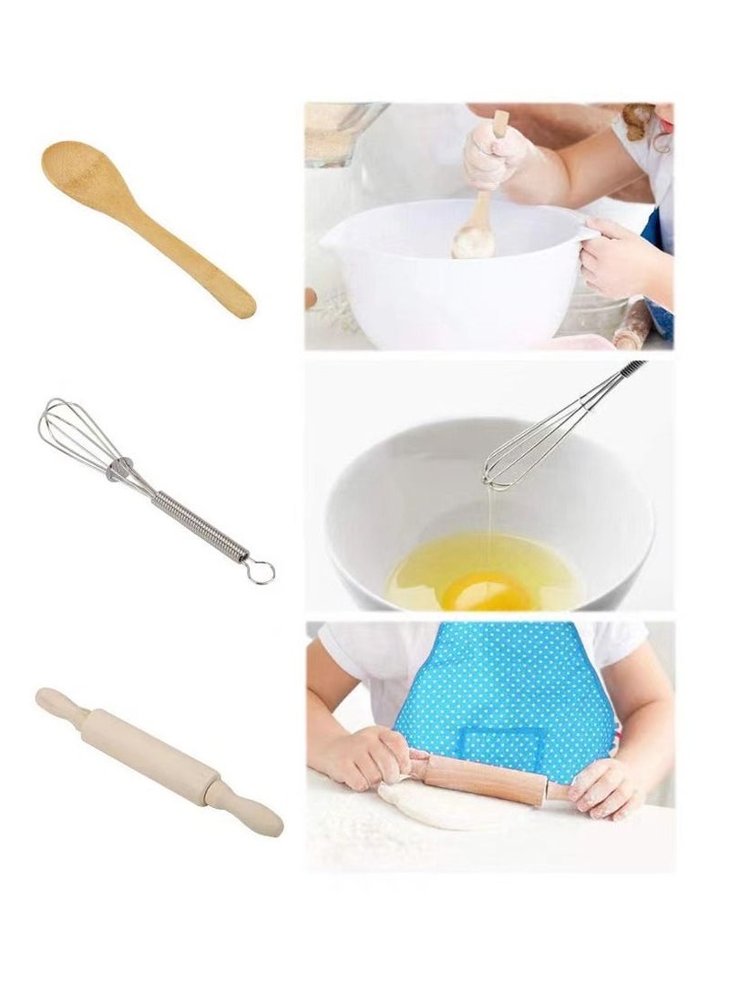 LIXADA 11-Piece Chef Role Play Set With Dress Up Costume And Pretend Kitchen Accessories  - Image 4