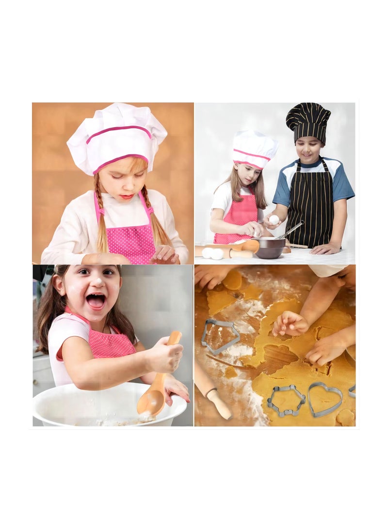 LIXADA 11-Piece Chef Role Play Set With Dress Up Costume And Pretend Kitchen Accessories  - Image 5