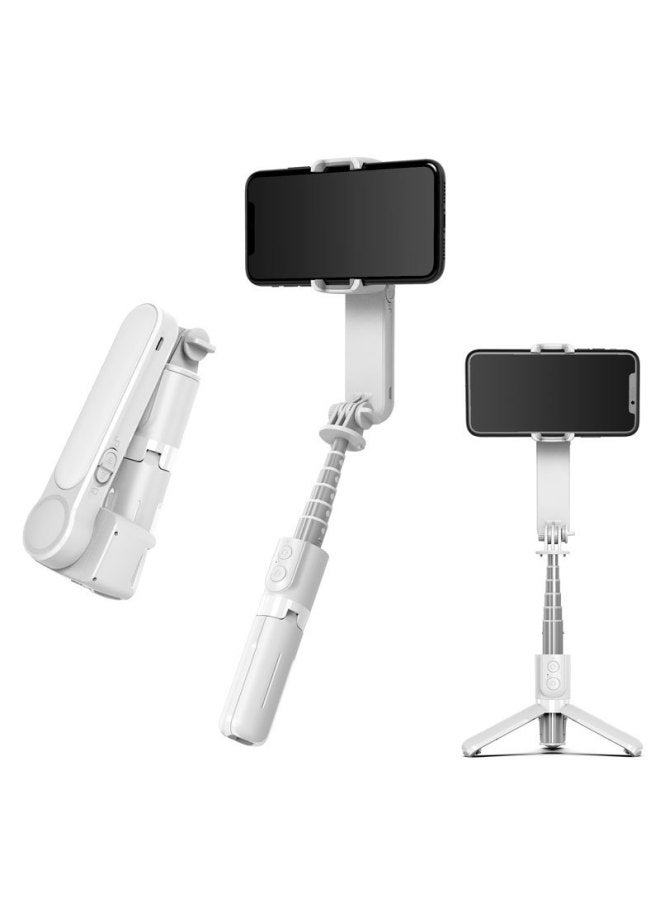 Single-axis Mobile Phone Stabilizer Selfie Stick Anti-shake Handheld PTZ With Bluetooth Fill Light Multifunctional Shooting Tripod-Color:L18s Black Mini + Fill Light Single-axis Stabilizer  - Image 5