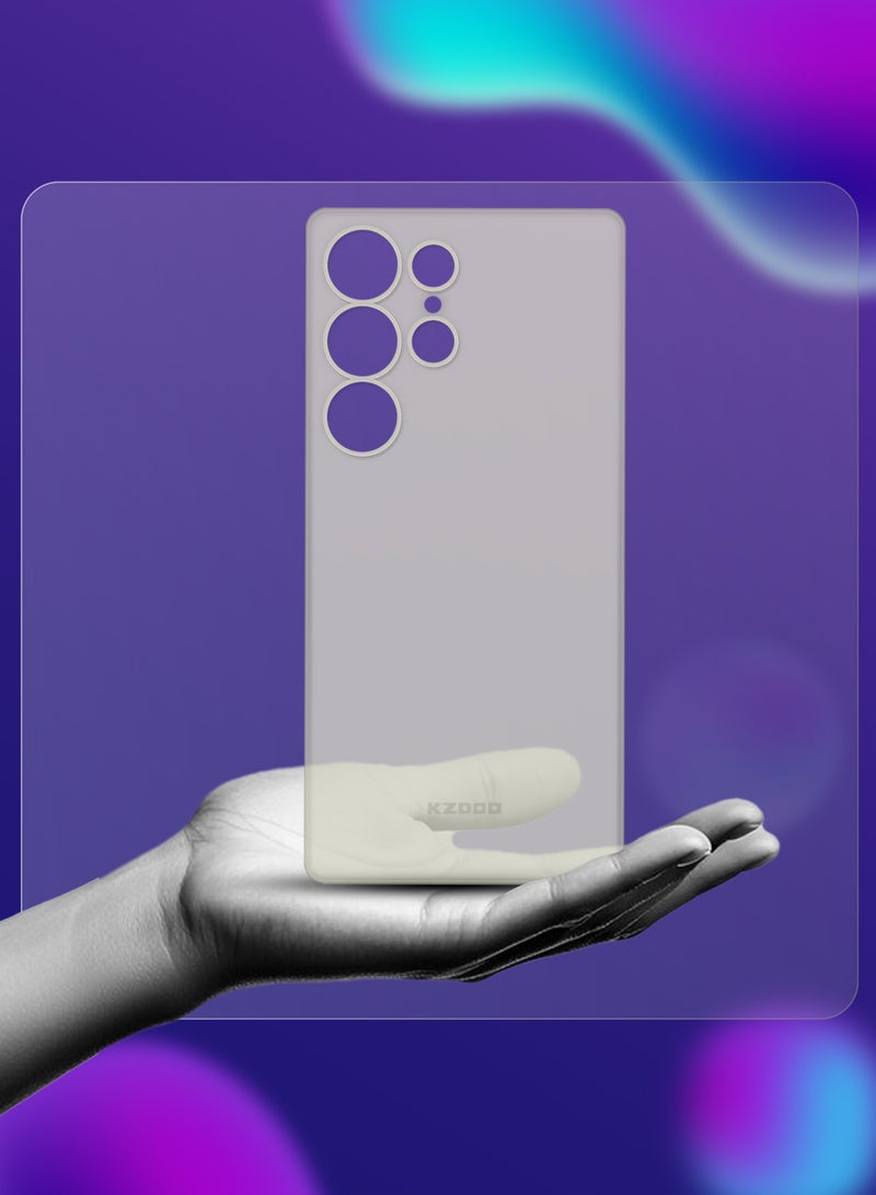 CATANES 2Packs Case for Galaxy S25 Ultra Air Skin Case All Around Full Protection Ultra Slim 0.3mm Thickness 4g Feather Weight with 3D Screen Protector - Frosted Clear - Image 5