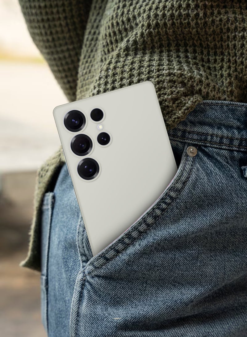 CATANES 2Packs Case for Galaxy S25 Ultra Air Skin Case All Around Full Protection Ultra Slim 0.3mm Thickness 4g Feather Weight with 3D Screen Protector - Frosted Clear - Image 4