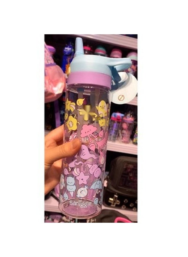 Smiggle Australia Kids Straw Cup - Large Capacity Portable Water Bottle