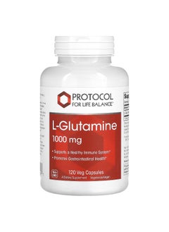 Protocol For Life Balance Protocol for Life Balance, L-Glutamine, 1,000 mg, 120 Veg Capsules  - Image 1