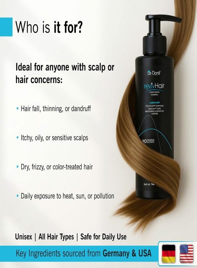 Le Dore RevivHair Conditioning Shampoo | With Macadamia, Argan & Onion Oil (100ml) - Image 4