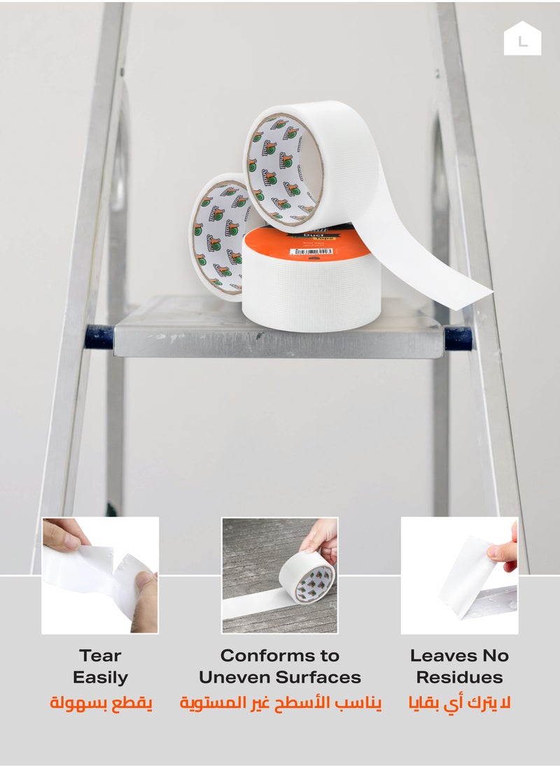 LAWAZIM - Snail Heavy Duty Duct Tape - Strong Adhesive Waterproof Tear-Resistant Flexible Industrial Repair White Utility Tape for Home Repairs Packaging Sealing Plumbing Automotives and Emergency Fixes - Image 1