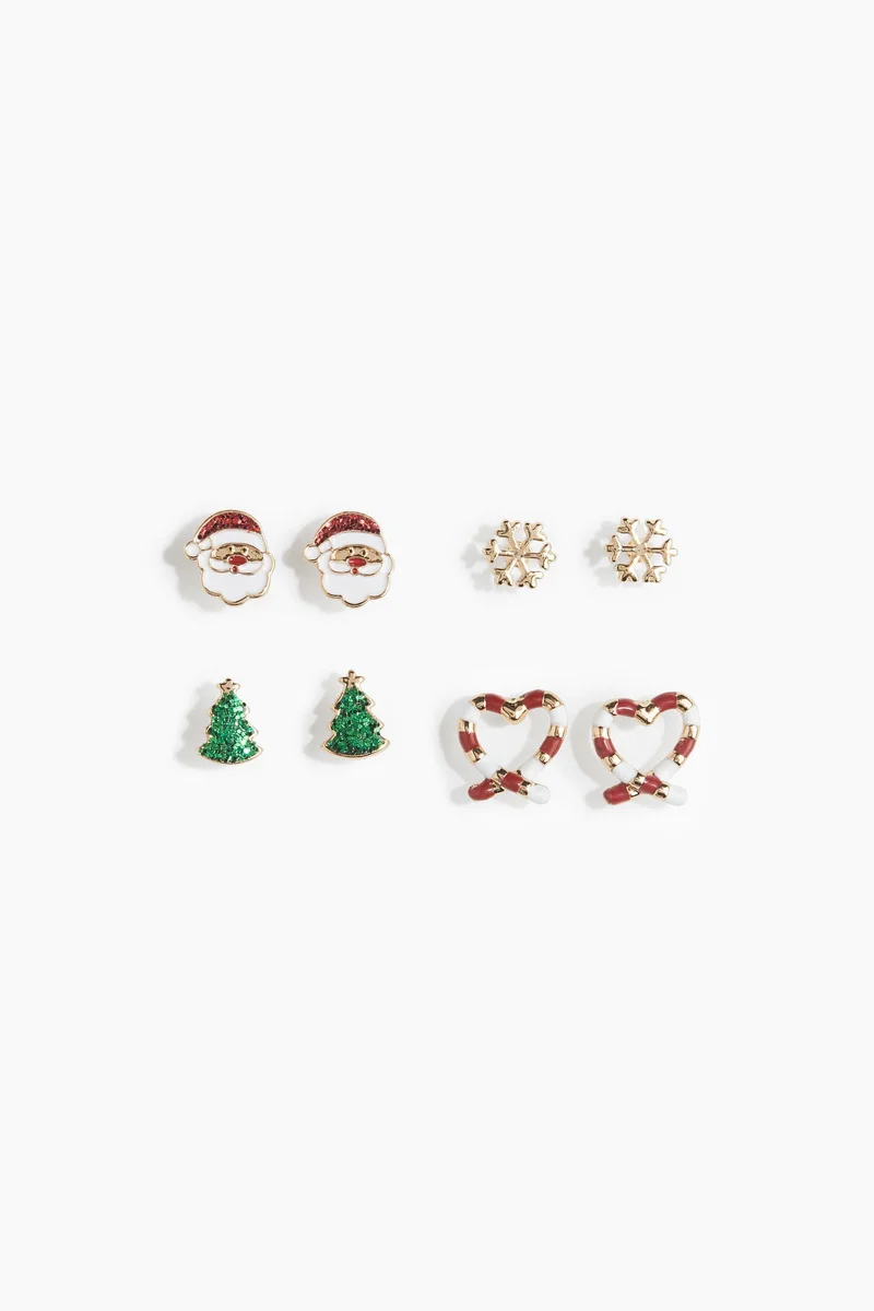 H&M 4 Pairs Stud Earrings