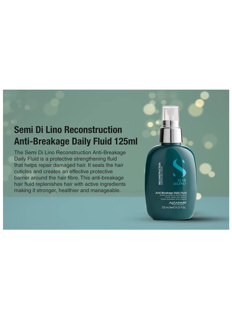 Alfaparf Milano Semi Di Lino Reconstruction Reparative Anti-Breakage Daily Fluid 125ml - Image 4