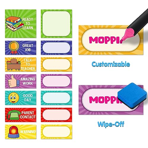 AUVCAS Student Behavior Clip Chart for Classroom Management Kids Reward Pocket Chart - Image 3