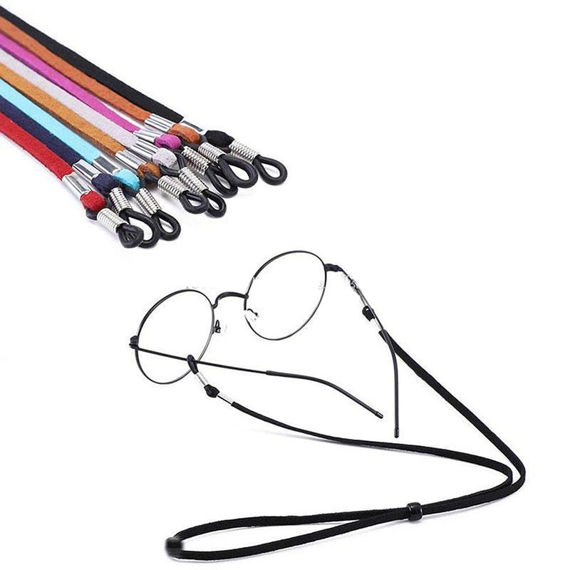 Diy Crafts CTDIYHI57628 Items Glasses Chains Lanyards Cloth Match Coloful Glasses Neck Strap Spectacles Cord for All Spectacles Pack of 30 for Women Multicolor - Image 1