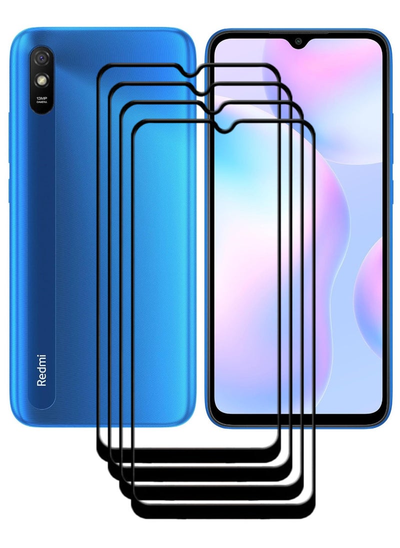 ACLIX 4 Pieces Antistatic ESD Dustproof Premium Quality High Definition Tempered Glass Screen Protector Designed For Xiaomi Redmi 9A - Image 1