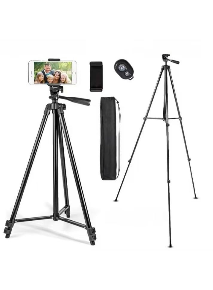 1.5m Tripod, SLR Tripod, Mobile Phone Live Streaming Photography Telescope Stand, Aluminum Alloy Portable Camera Tripod - Image 1