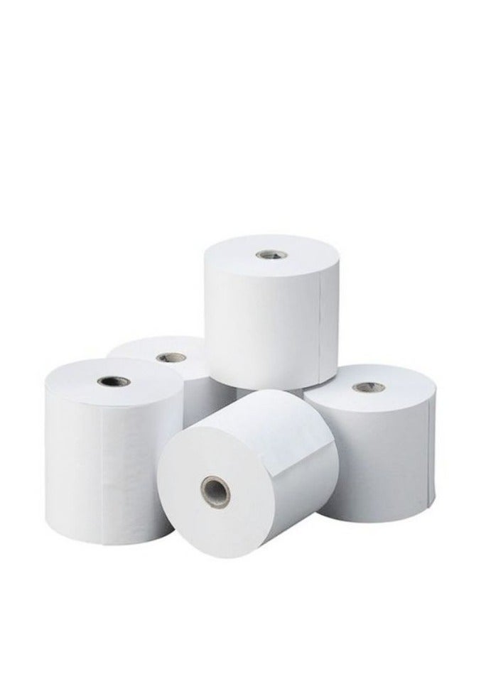 Terabyte لفة ماكينة النقد POS 76 × 70 مم - بيضاء (علبة / 6 لفات) - Image 2