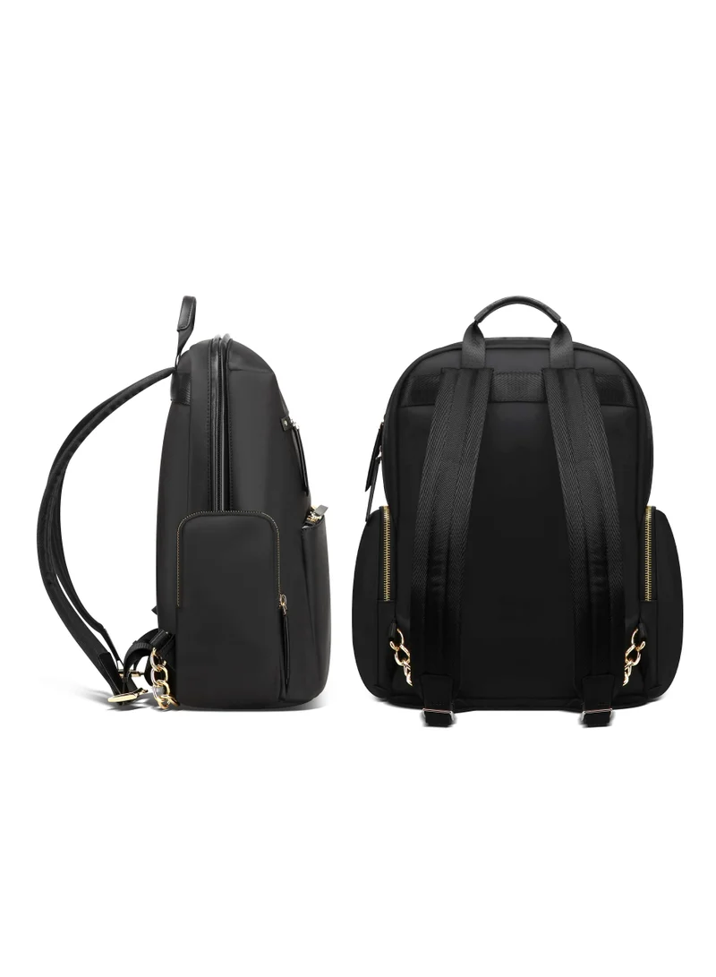 Bopai Professional Business Laptop Backpack Unisex Travel School College Daypack with Water Resistant Design BO-LB121 Black