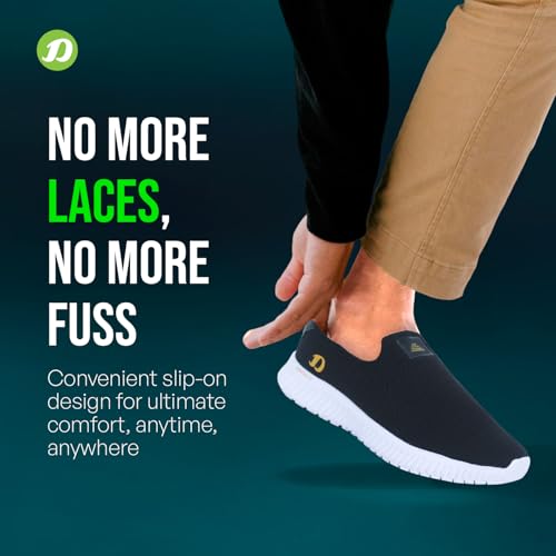 DOCTOR EXTRA SOFT Memory Foam Mens Running Shoe|Sports,Gym,Training,Walking,Jogging,Casual | Lightweight & Comfortable|Loafer Sneakers Lace-Up Athletics Moccasins Slipon for Gent's & Boy's New-D-2002 - Image 5