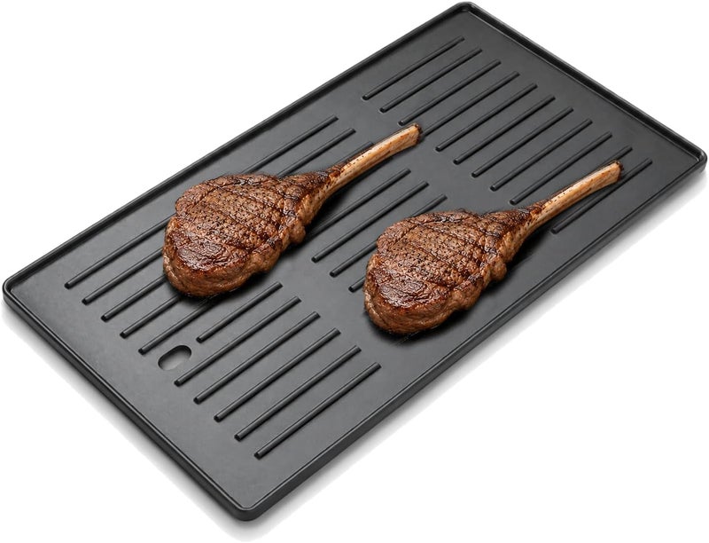 SafBbcue أجزاء بديلة لصينية الشواء غير اللامعة من الحديد الزهر SafBbcue لشوايات Charbroil التجارية بالأشعة تحت الحمراء 463242715 463242716 463234413 463234614 469234815 463276016 466242715 466242815 463234815 463238114 G541-0016-w2 - Image 1