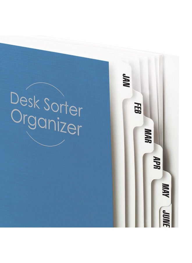 Smead Smead Desk File/Sorter, Monthly (Jan-Dec), 12 Dividers, Letter Size, Dark Blue (89286)  - Image 3
