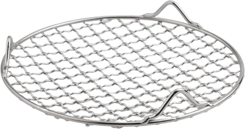 Round Cooling Rack Stainless Steel Wire Grid, 1.8mm Thick Oven Grill Sheet for Baking, Roasting, BBQ, Air Frying, Drying and Steaming, Easy to Clean, Silver (Multiple Sizes Available)(18cm) - Image 5