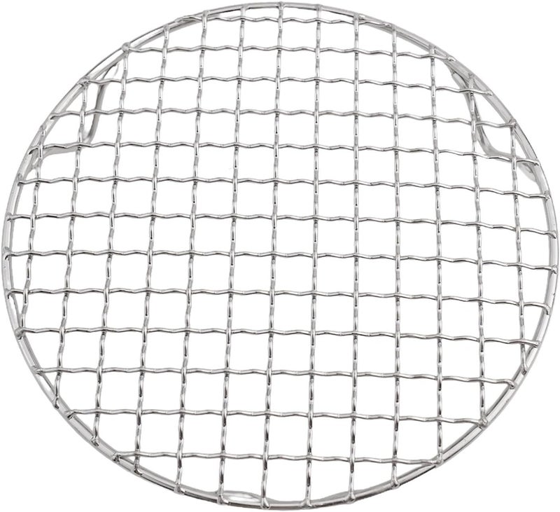 Round Cooling Rack Stainless Steel Wire Grid, 1.8mm Thick Oven Grill Sheet for Baking, Roasting, BBQ, Air Frying, Drying and Steaming, Easy to Clean, Silver (Multiple Sizes Available)(18cm) - Image 1