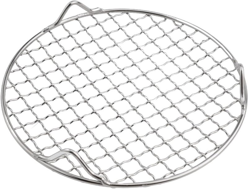 Round Cooling Rack Stainless Steel Wire Grid, 1.8mm Thick Oven Grill Sheet for Baking, Roasting, BBQ, Air Frying, Drying and Steaming, Easy to Clean, Silver (Multiple Sizes Available)(18cm) - Image 4
