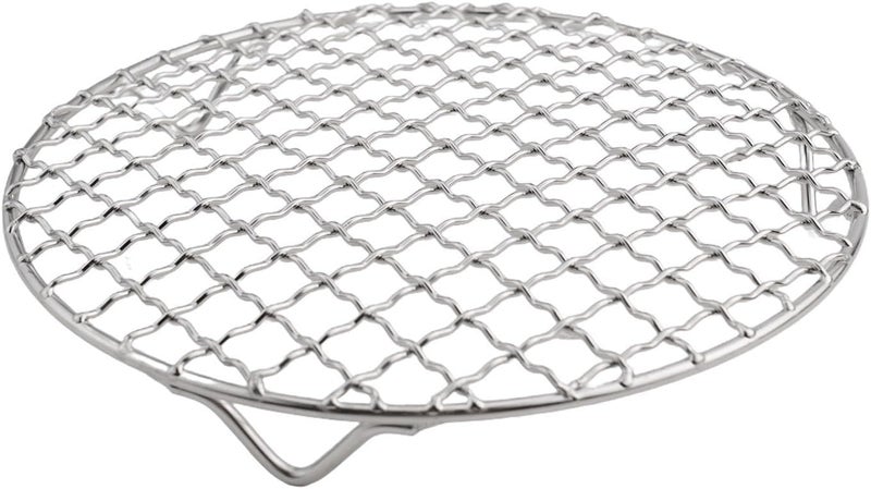 Round Cooling Rack Stainless Steel Wire Grid, 1.8mm Thick Oven Grill Sheet for Baking, Roasting, BBQ, Air Frying, Drying and Steaming, Easy to Clean, Silver (Multiple Sizes Available)(18cm) - Image 2