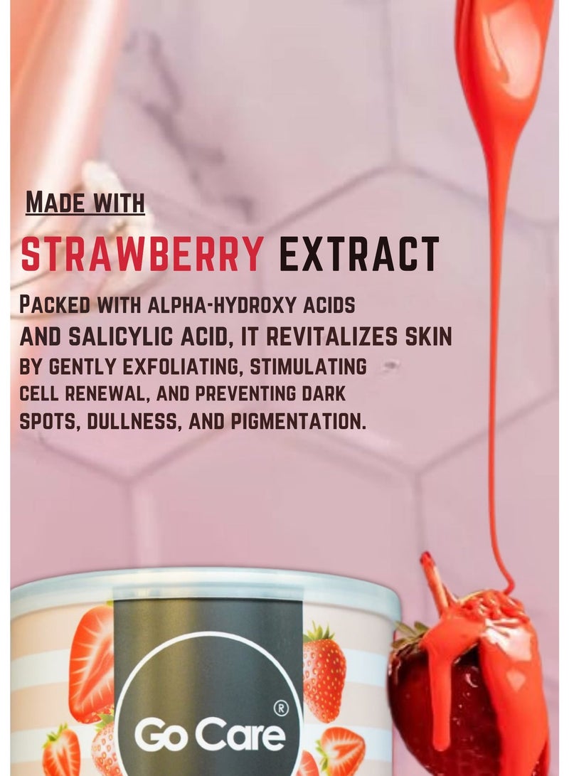 GoCare Professional Happy Strawberry Liposoluble Wax, Salon-Quality, for Sensitive Skin - Image 5