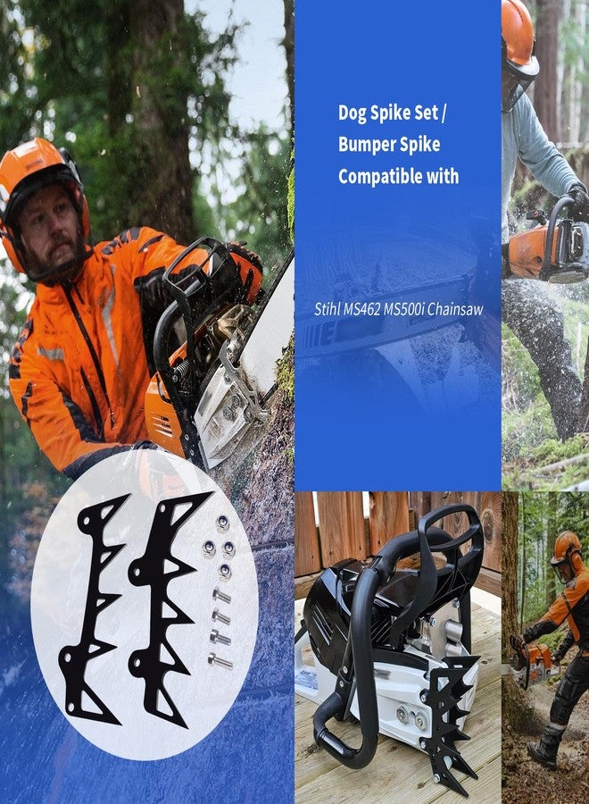XTPTFABS Dog Spike Set/Bumper Spike (Black) Compatible with Stihl MS462 MS500i Chainsaw - Image 2