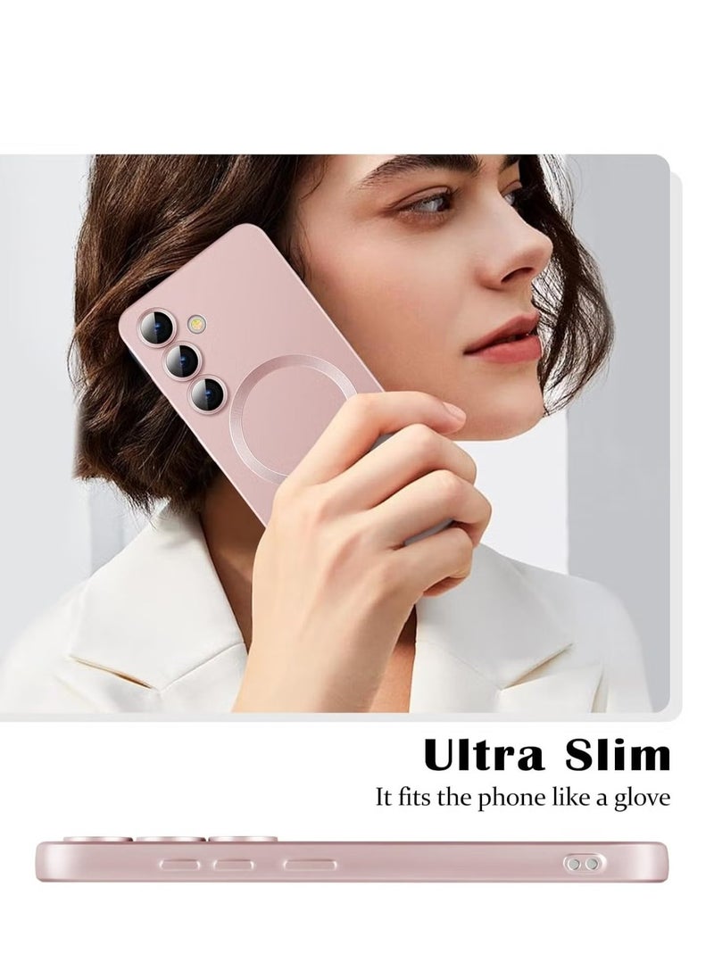 ELTRAZONE Samsung Galaxy S24 Plus 5G Magnetic Case Cover – Luxury Metallic Paint, Silicone Phone Case with Full Camera Lens Protector, Shockproof Bumper for Maximum Protection – Stylish and Durable Case for Samsung Galaxy S24 Plus 5G - Image 3