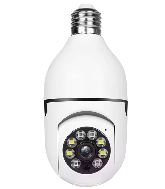 دي كيان Dkian 1080p Hd Bulb Light Camera 360 Degree Mini Lamp Night Vision Home Security