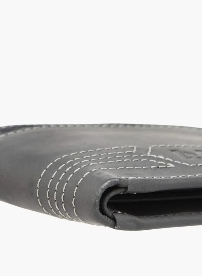 لي كوبر Mens Textured Bifold Wallet With Flap Closure