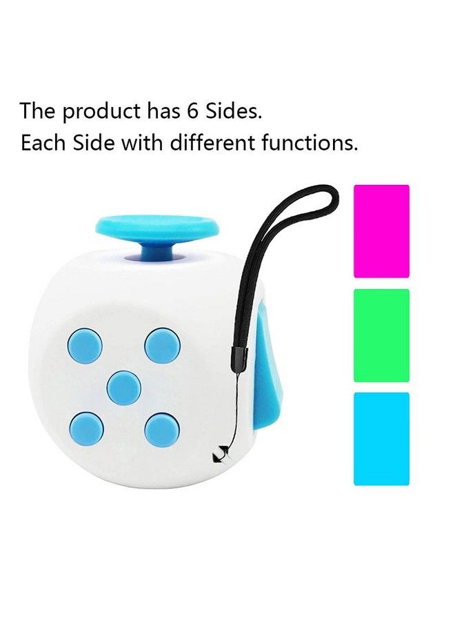 Fidget Cube For Teen Fidget Cube Adhd Fidget Cube Fidget Twisty Cube (Blue)