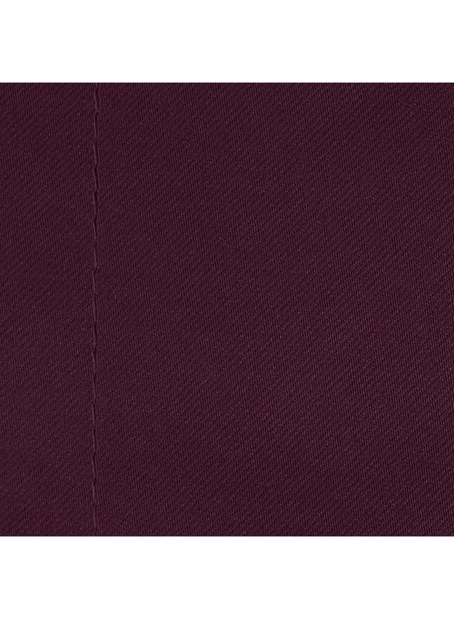 erorex Blackout Curtains 7 Feet Long Set Of 1 Room Darkening Door Curtain Plain Purple - Image 4