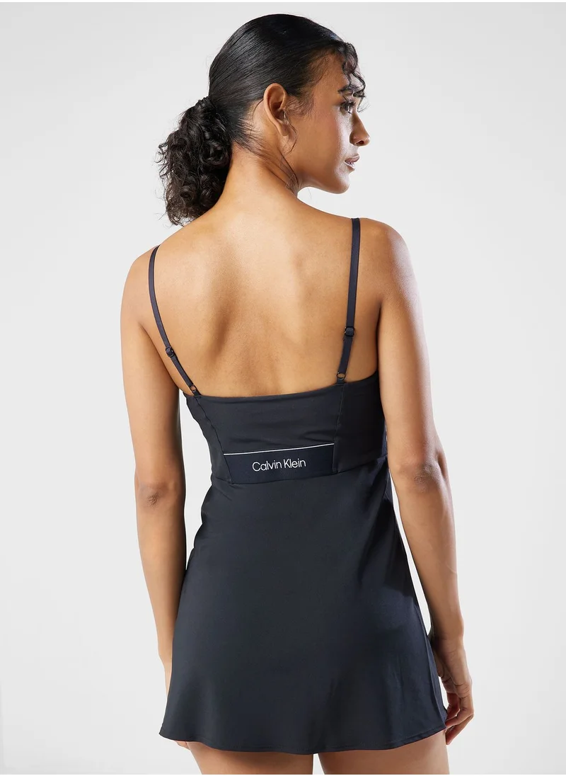 Calvin Klein Sports Logo Mini Dress