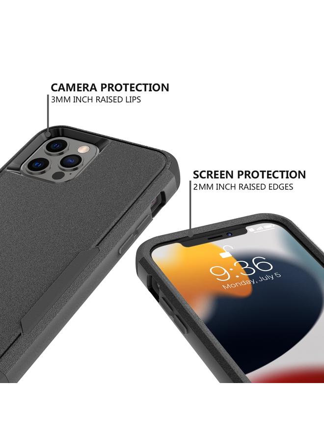 اس-توب جراب لهاتف iPhone 14 Pro Max Commuter مقاوم للصدمات مصنوع من مادة TPU + PC - Image 4