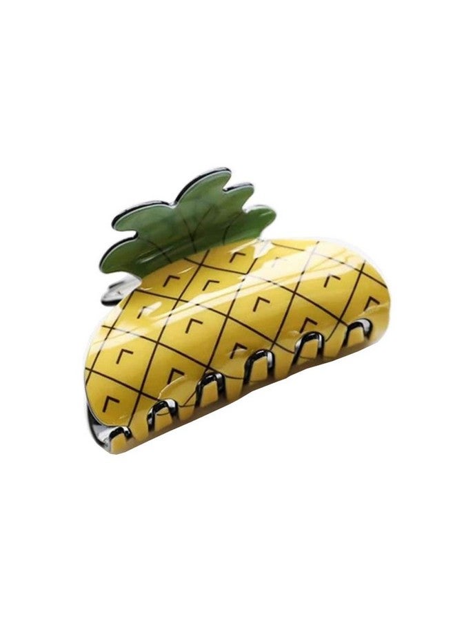 tupwel 1Pc Lovely Strong Styling Hair Claw Clip Ponytail Hairpin Holding Power Hairgrip Hair Grip Clips Clamps Barrettes For Indoor Outdoor Women Girls(Pineapple) - Image 1