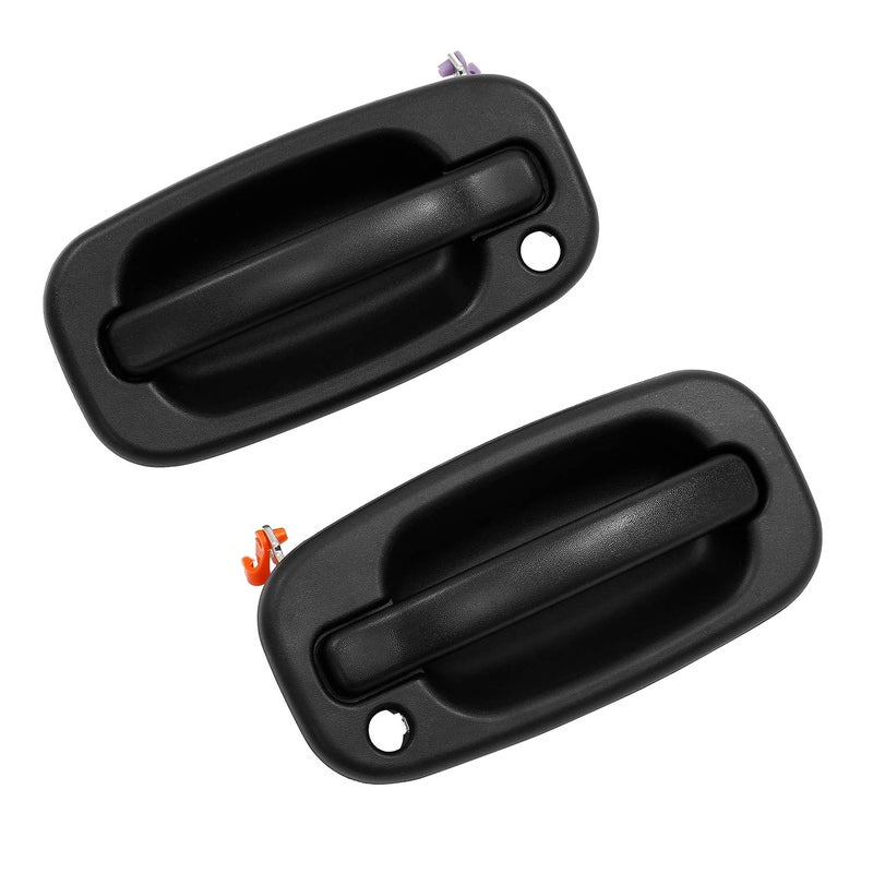 Gledewen Exterior Door Handle Front Left & Right Pair with Key Hole | for 1999-2007 Chevy Silverado Suburban Tahoe Avalanche GMC Sierra Yukon Cadillac Escalade | Replaces# 15034985, 15034986 - Image 1